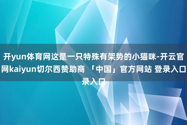 开yun体育网这是一只特殊有架势的小猫咪-开云官网kaiyun切尔西赞助商 「中国」官方网站 登录入口