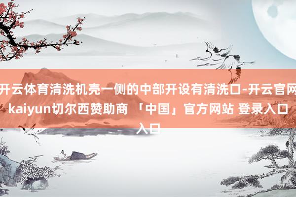 开云体育清洗机壳一侧的中部开设有清洗口-开云官网kaiyun切尔西赞助商 「中国」官方网站 登录入口