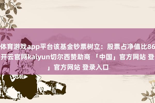 体育游戏app平台该基金钞票树立：股票占净值比86.08%-开云官网kaiyun切尔西赞助商 「中国」官方网站 登录入口